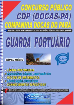 Apostila concurso Companhia Docas do Pará CDP PA 2026 – Guarda Portuário