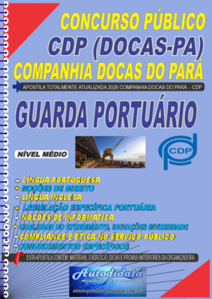 Apostila concurso CDP Docas Pará 2025 Guarda Portuário