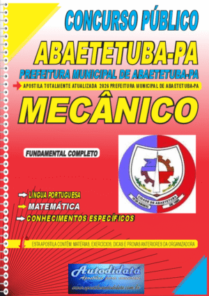 Apostila concurso Prefeitura de Abaetetuba PA 2026 Mecânico