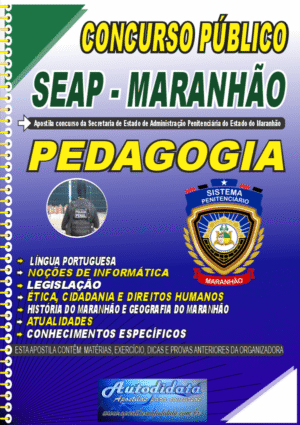 Apostila  concurso da SEAP MA 2026 – Pedagogia