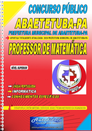 Apostila concurso Prefeitura de Abaetetuba PA 2026 Professor de Matemática