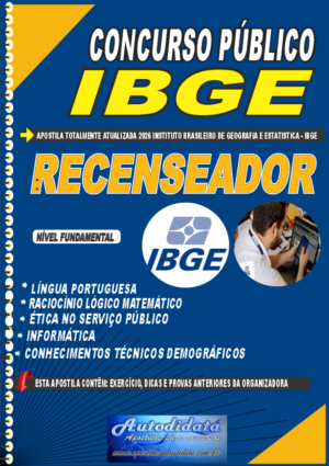 Apostila concurso do IBGE 2026 Recenseador