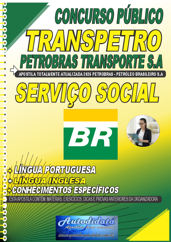 Apostila concurso Petrobras Transpetro Transporte 2026 Serviço Social