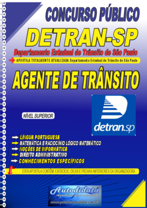 Apostila concurso DETRAN SP 2026 Agente Estadual de Trânsito