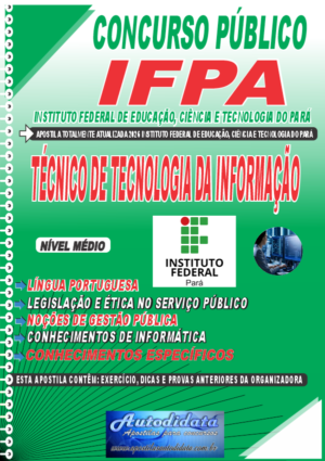 Apostila concurso IFPA 2026 Técnico de Tecnologia da Informação